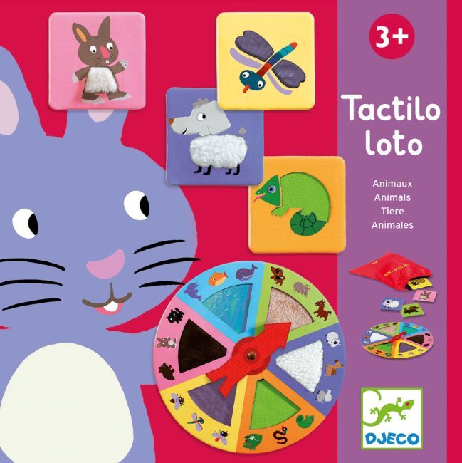 Djeco - Tactilo Lotto Animals - Educational Game