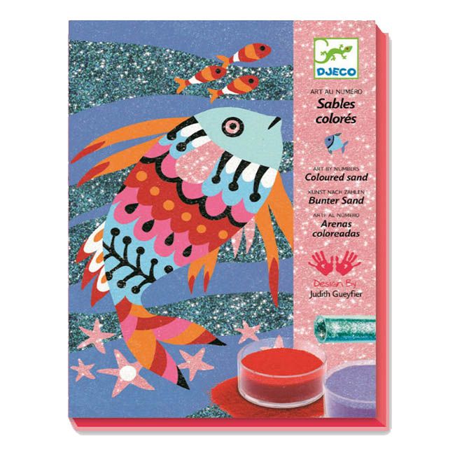 Djeco - Sand & Glitter Fish Rainbow