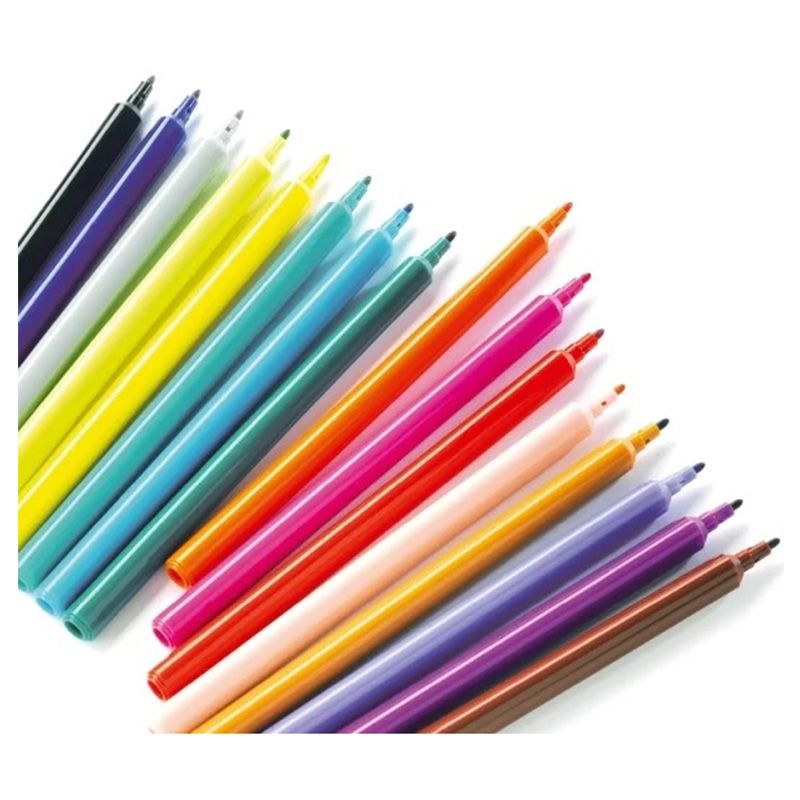 Djeco - Felt Tip Pens - 16pcs