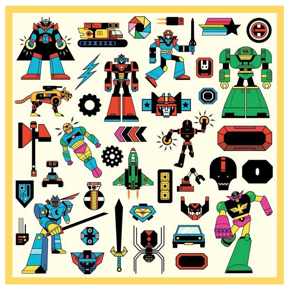 Djeco - Robots Stickers