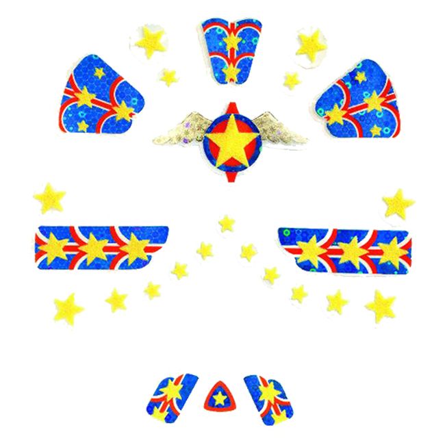 Djeco - Superhero Face Stickers