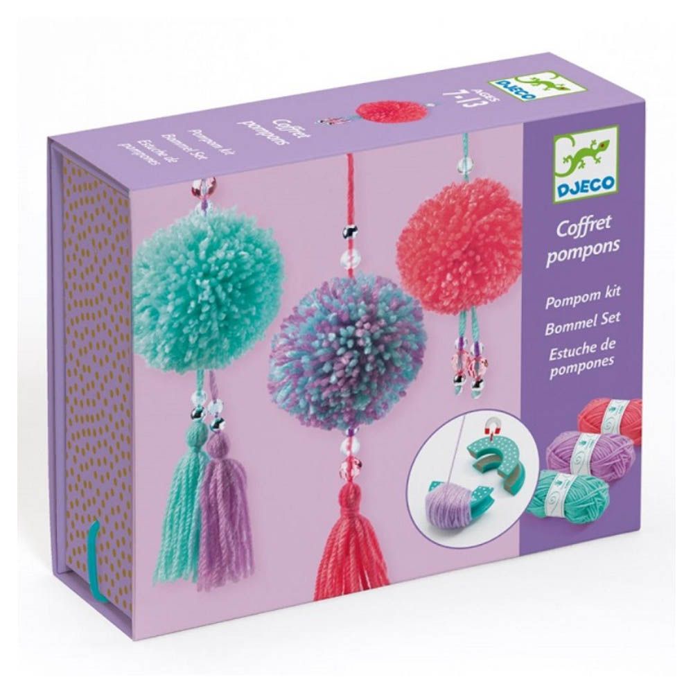 Djeco - Pendant Pompoms kit