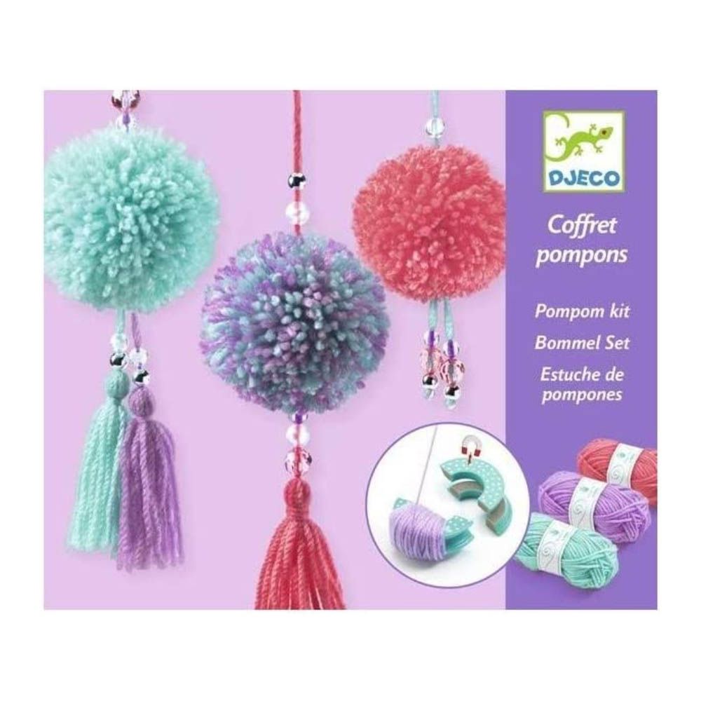 Djeco - Pendant Pompoms kit