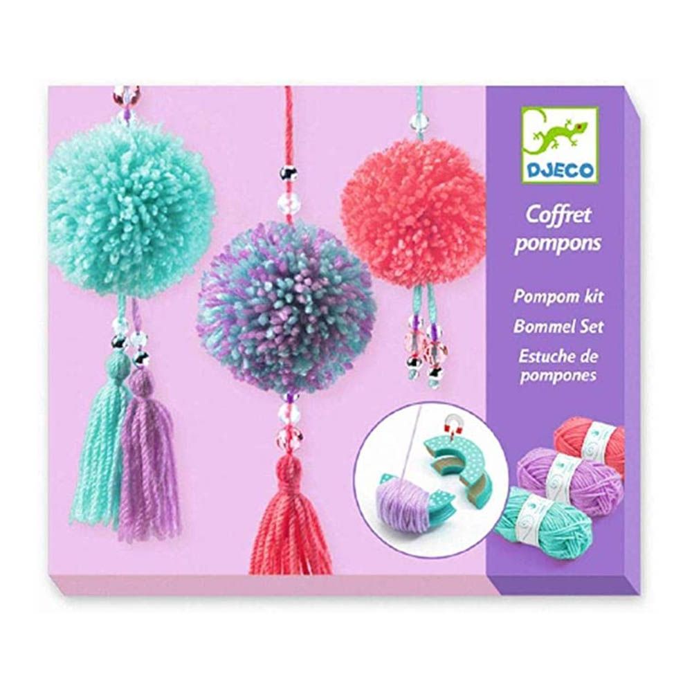 Djeco - Pendant Pompoms kit