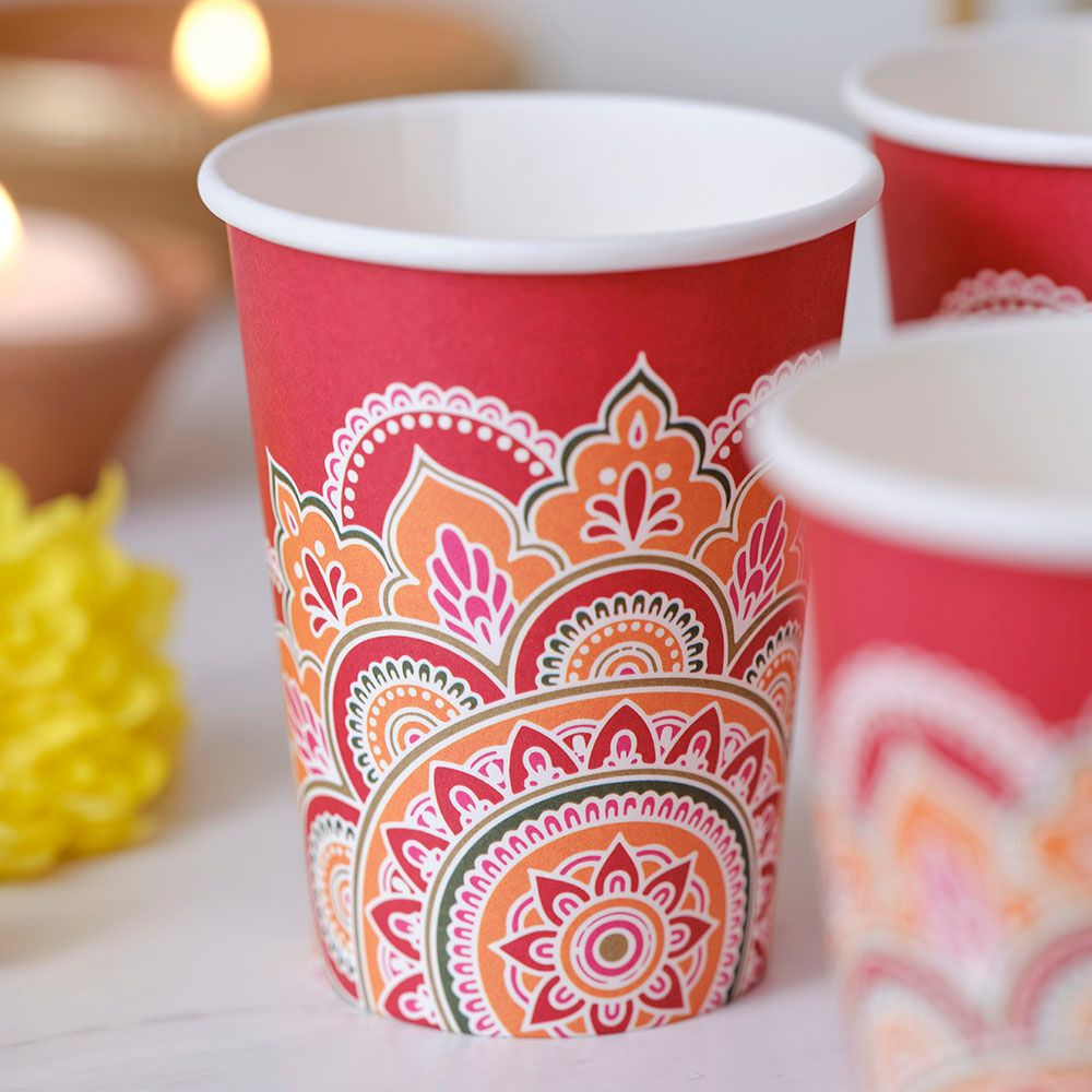 Ginger Ray - Patterned Paper Cups - 8pcs