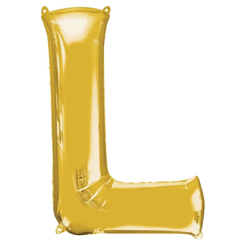 Amscan - 16" Gold Foil Letter L Balloon