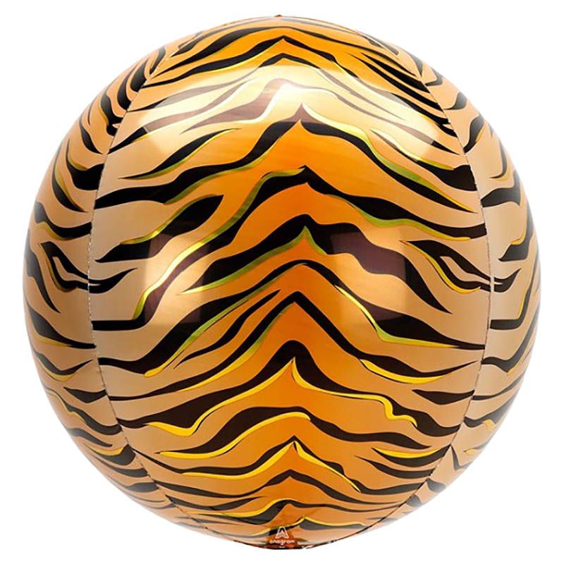 Party Camel - Orbs Tiger Print Balloon - 16-Inch