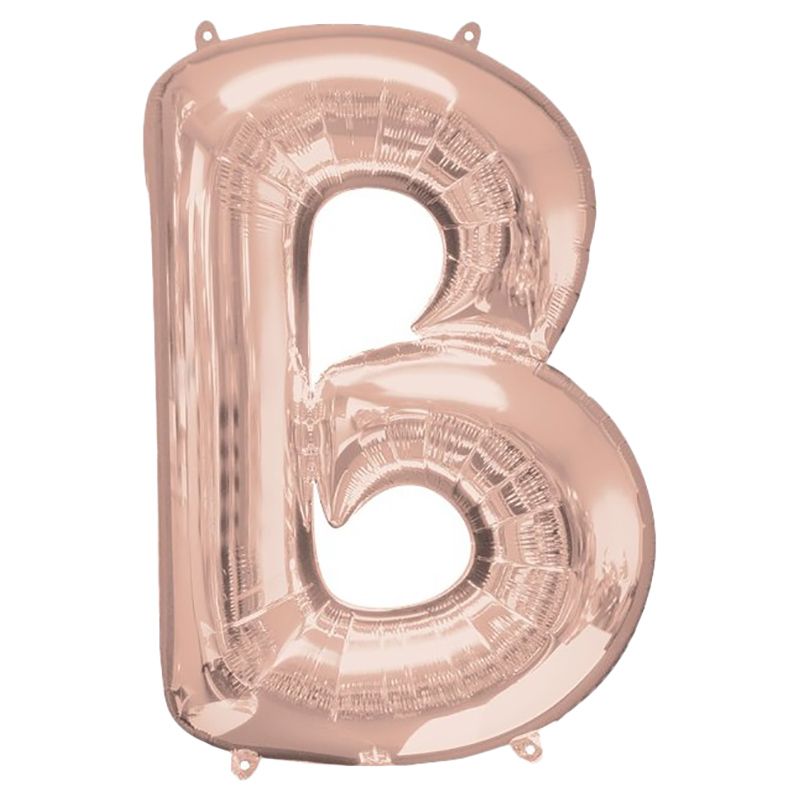 Amscan - 16" Rose Gold Letter B Balloon