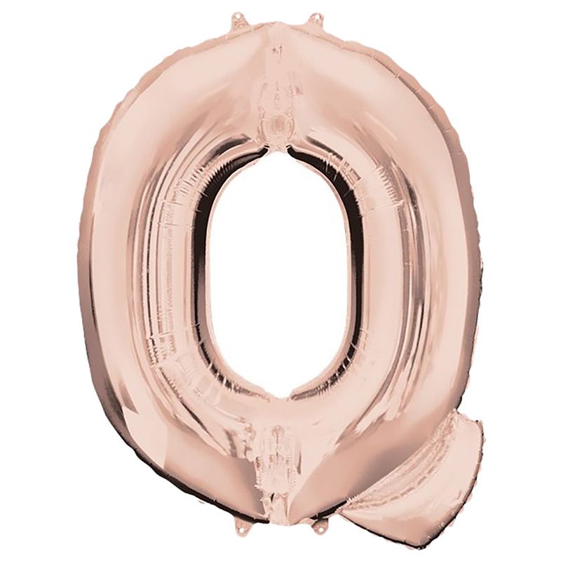 Amscan - 16" Rose Gold Letter Q Balloon