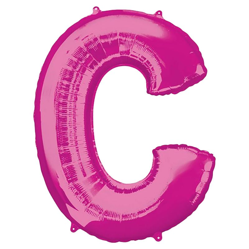 Amscan - 16" Pink Letter C Balloon