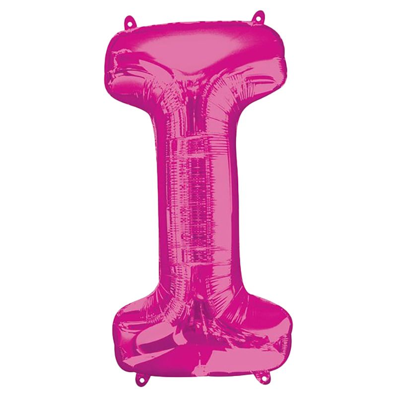 Amscan - 16" Pink Letter I Balloon