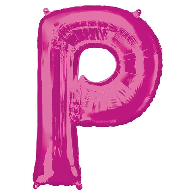 Amscan - 16" Pink Letter P Balloon