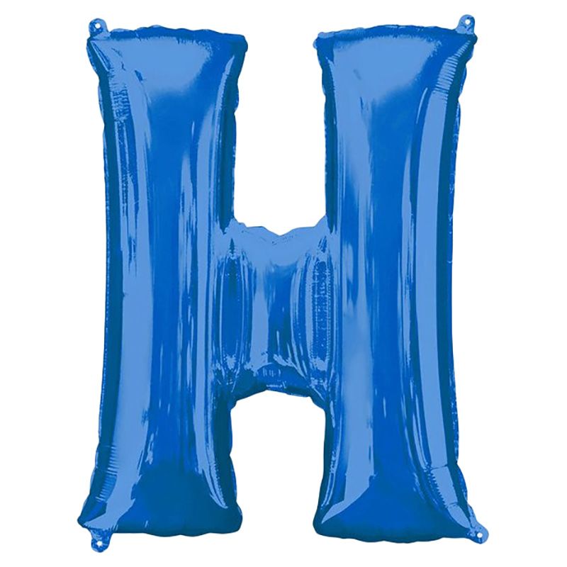 Amscan - 16" Blue Letter H Balloon