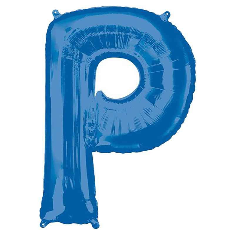 Amscan - 16" Blue Letter P Balloon