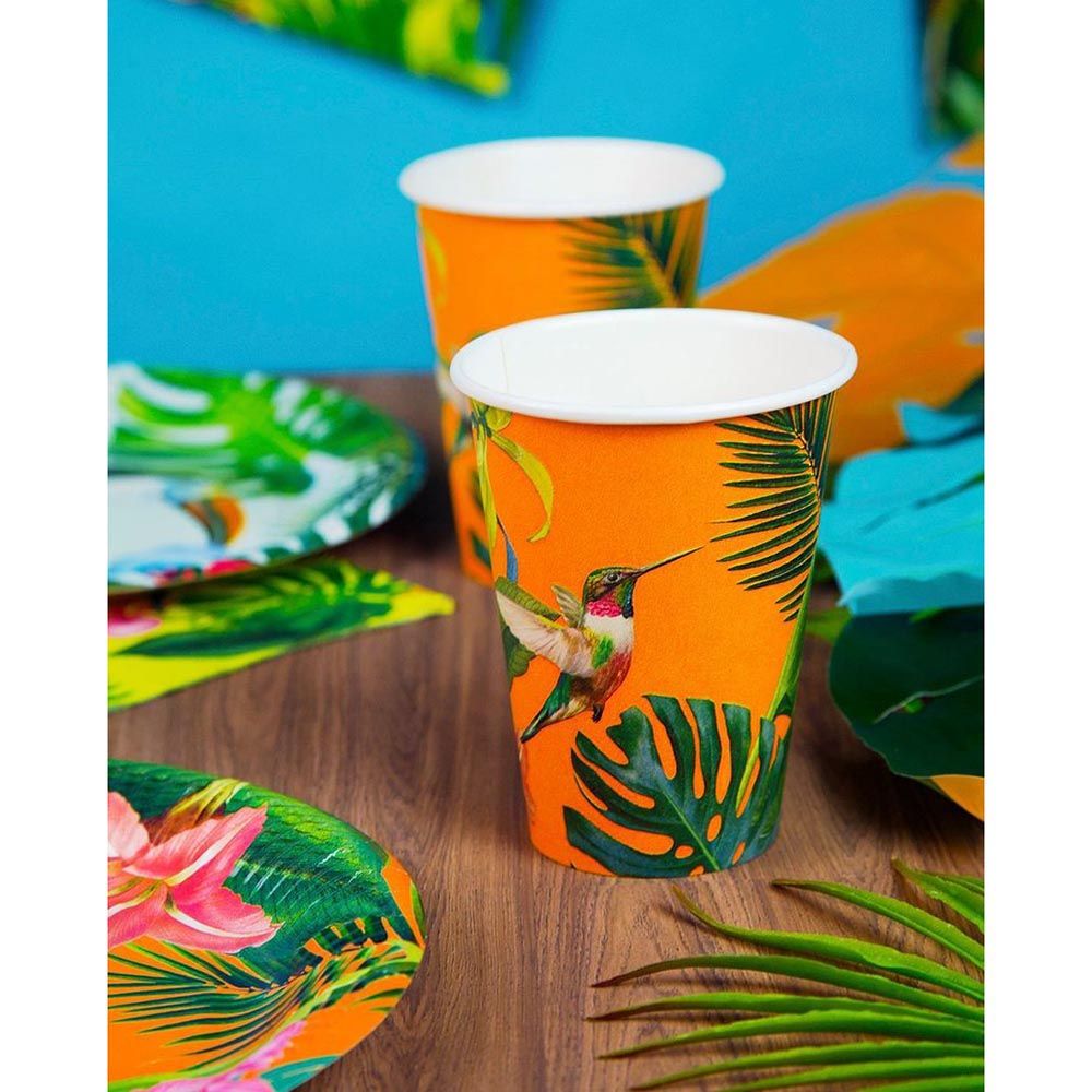 Talking Tables - Tropical Cup Pack of 8 - Orange