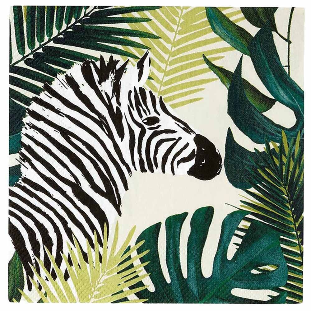 Talking Tables - Zebra Cocktail Napkin Pack of 20