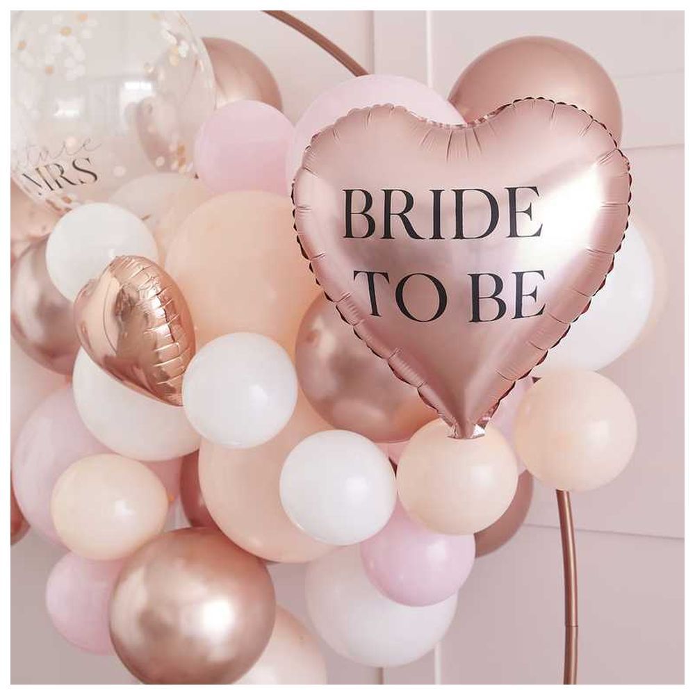 Ginger Ray - Pink, White, Peach & Rose Gold Hen Balloon Arch Kit