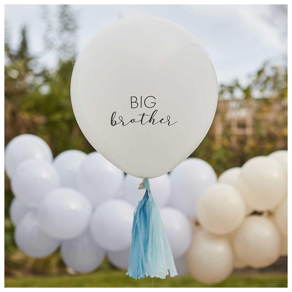 Ginger Ray - Big Brother Balloon w/ Blue Tassels