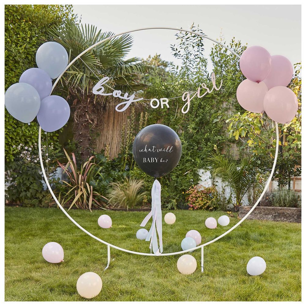 Ginger Ray - What Will Baby Be Gender Reveal Balloon Kit