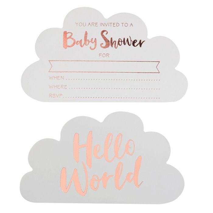 Ginger Ray - Hello World - Invitations