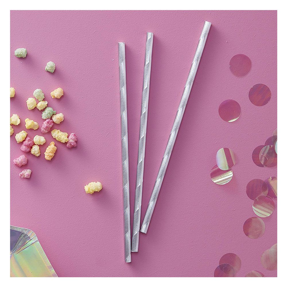 Ginger Ray - Iridescent Party Paper Straws