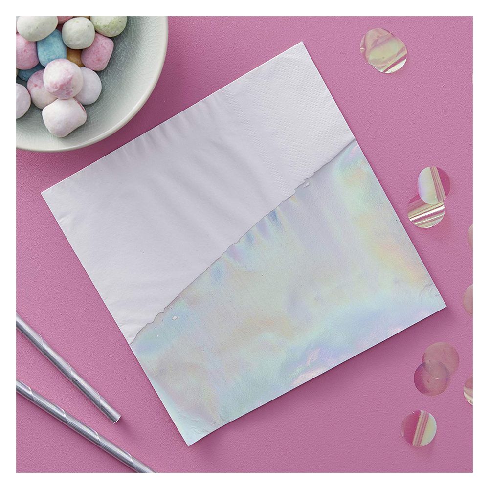 Ginger Ray - Iridescent Party Napkins