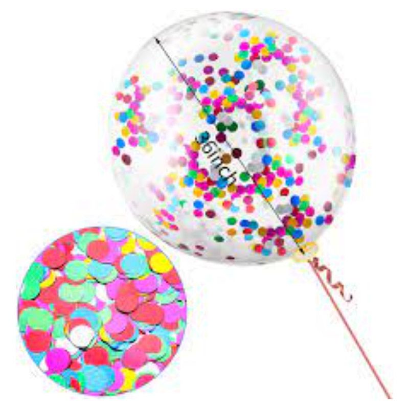 Poppies For Grace - Jumbo Confetti Balloon Fun Times - 36 Inch