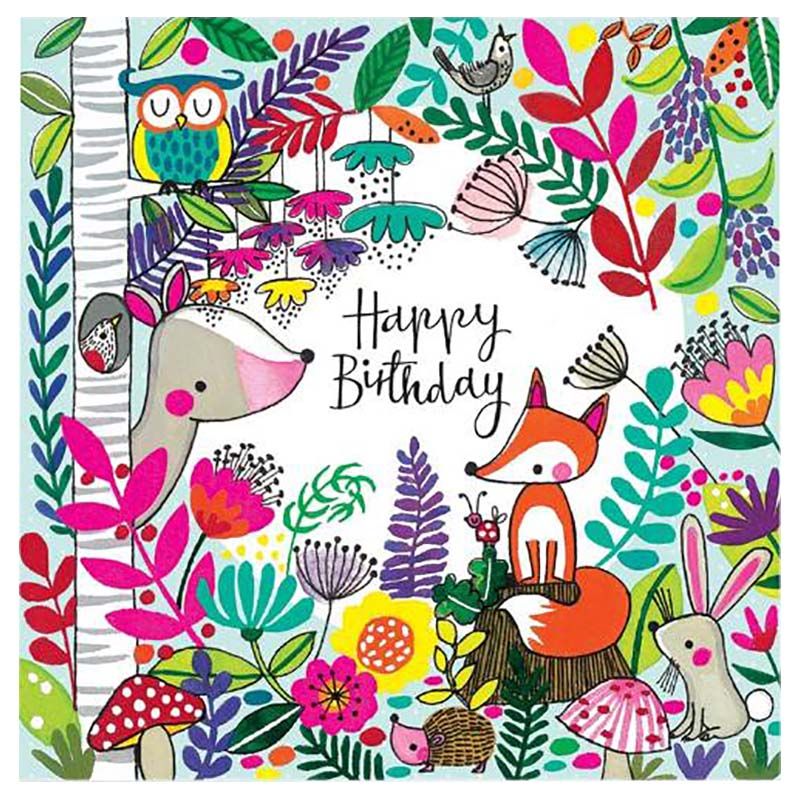 Rachel Ellen Designs - Woodland Jigsaw Card