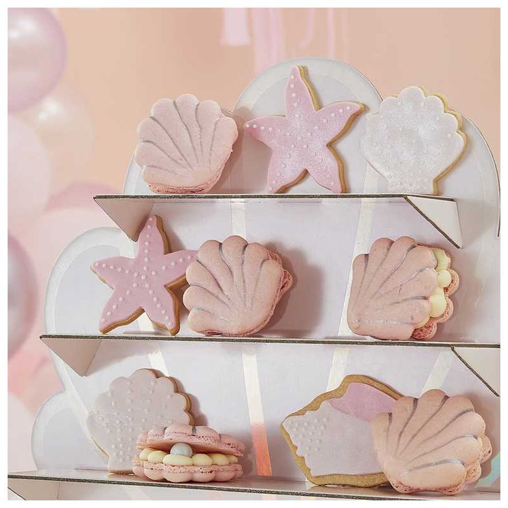 Ginger Ray - Iridescent & Pink Mermaid Shell Shaped Treat Stand