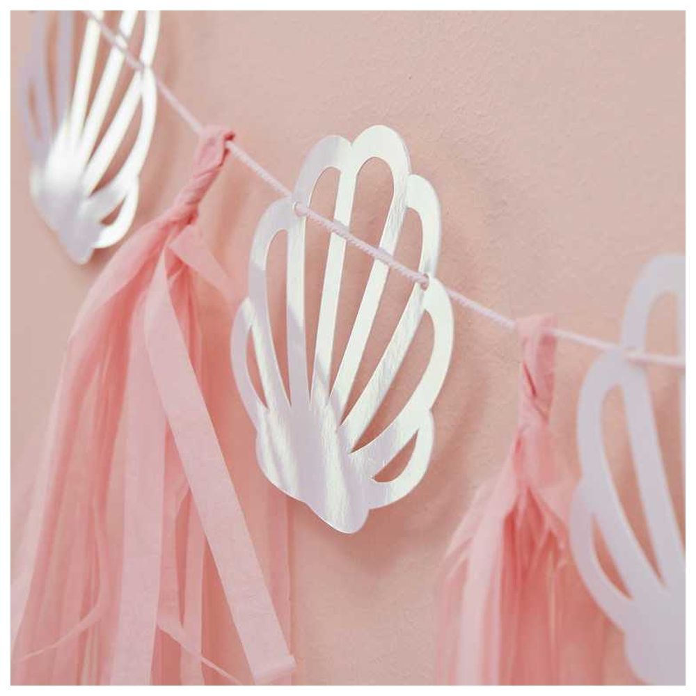 Ginger Ray - Pink & Iridescent Shell Tassel Garland