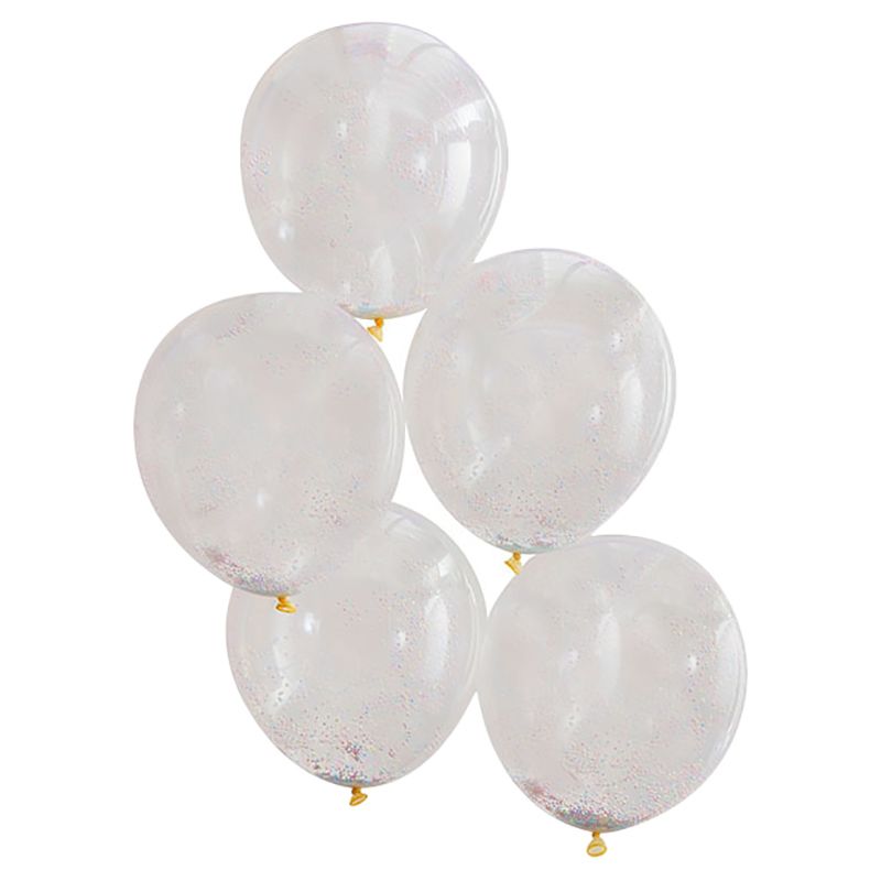 Ginger Ray - Mixed Pastel Bead Confetti Filled Balloons