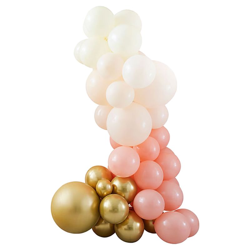 Ginger Ray - Peach And Gold Balloon Arch Kit