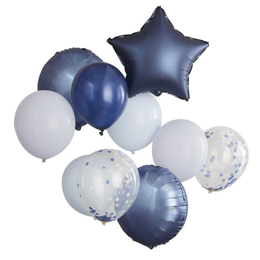 Ginger Ray - Blue, Navy & Confetti Balloons