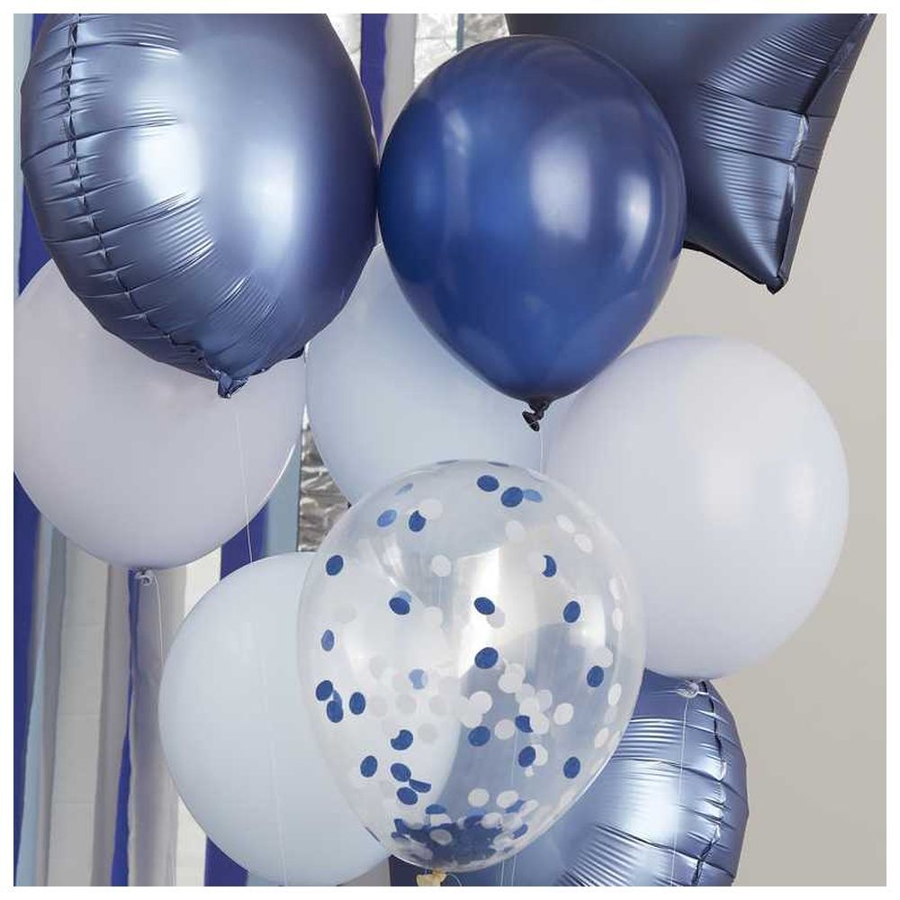 Ginger Ray - Blue, Navy & Confetti Balloons