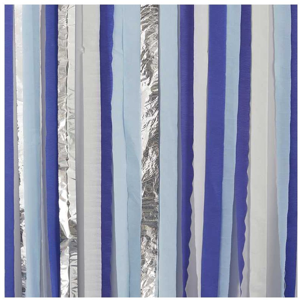 Ginger Ray - Blue & Silver Streamer Backdrop