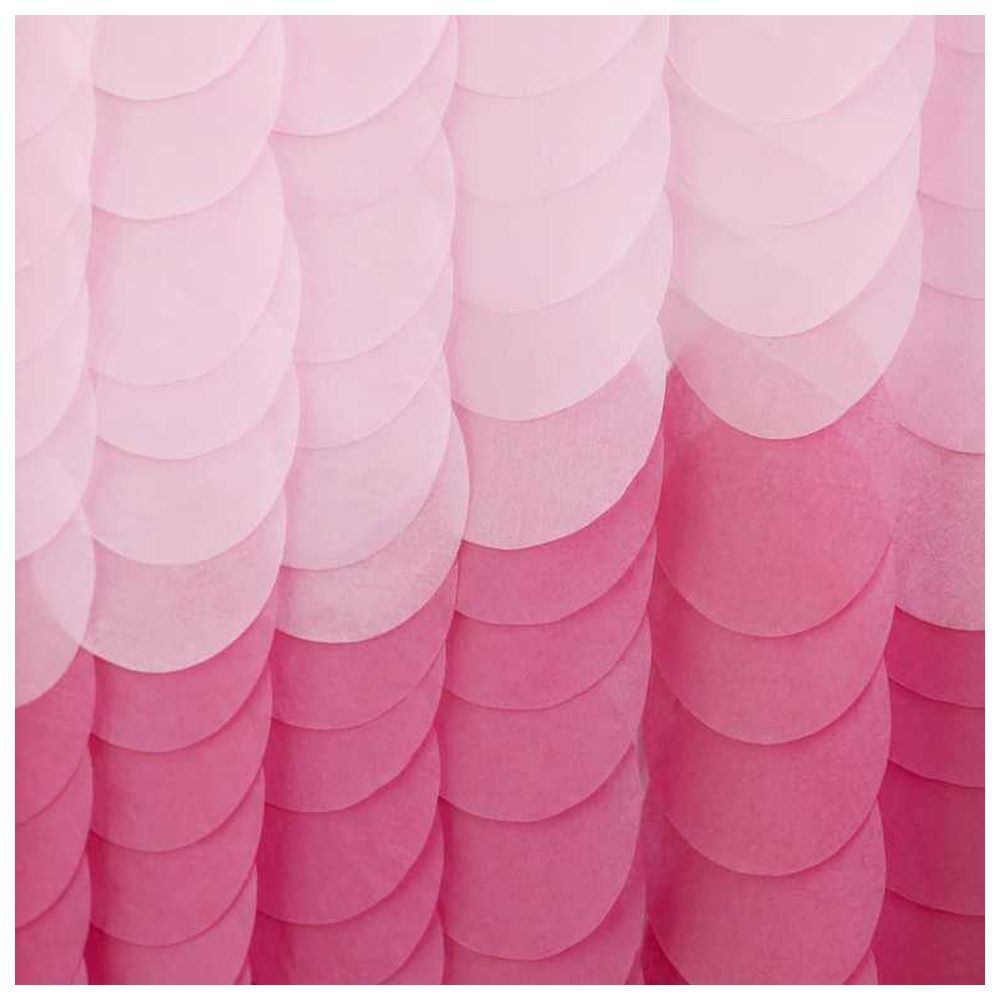 Ginger Ray - Pink Ombre Tissue Paper Disc Party Backdrop