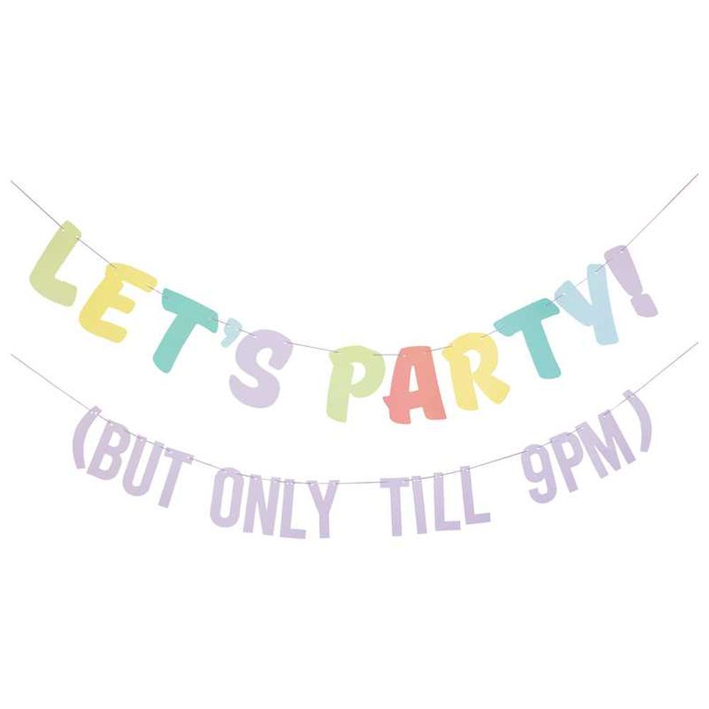 Ginger Ray - Let's Party! But Only Till 9Pm Bunting