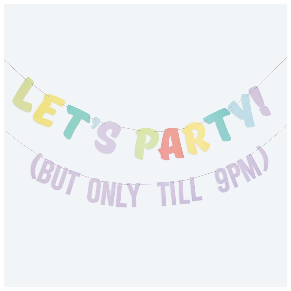 Ginger Ray - Let's Party! But Only Till 9Pm Bunting