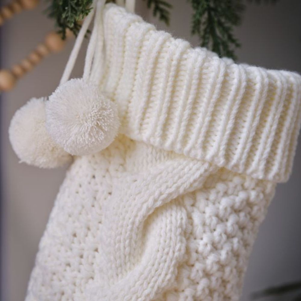 Ginger Ray - Cream Knitted Stocking