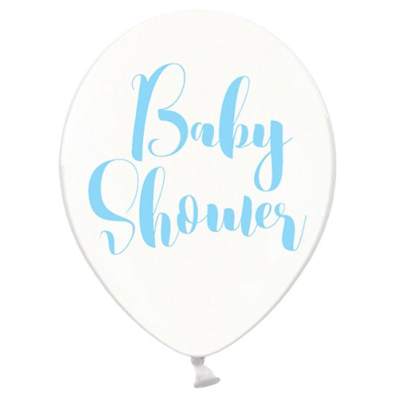 بارتي ديكو - بالونات شفافة نقيّة - Baby Shower - أزرق