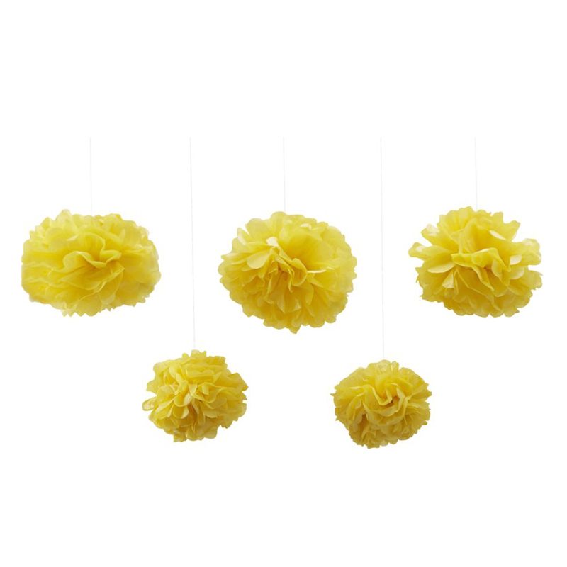 Ginger Ray - Summer Fruits Pom Poms Tissue Paper - Yellow