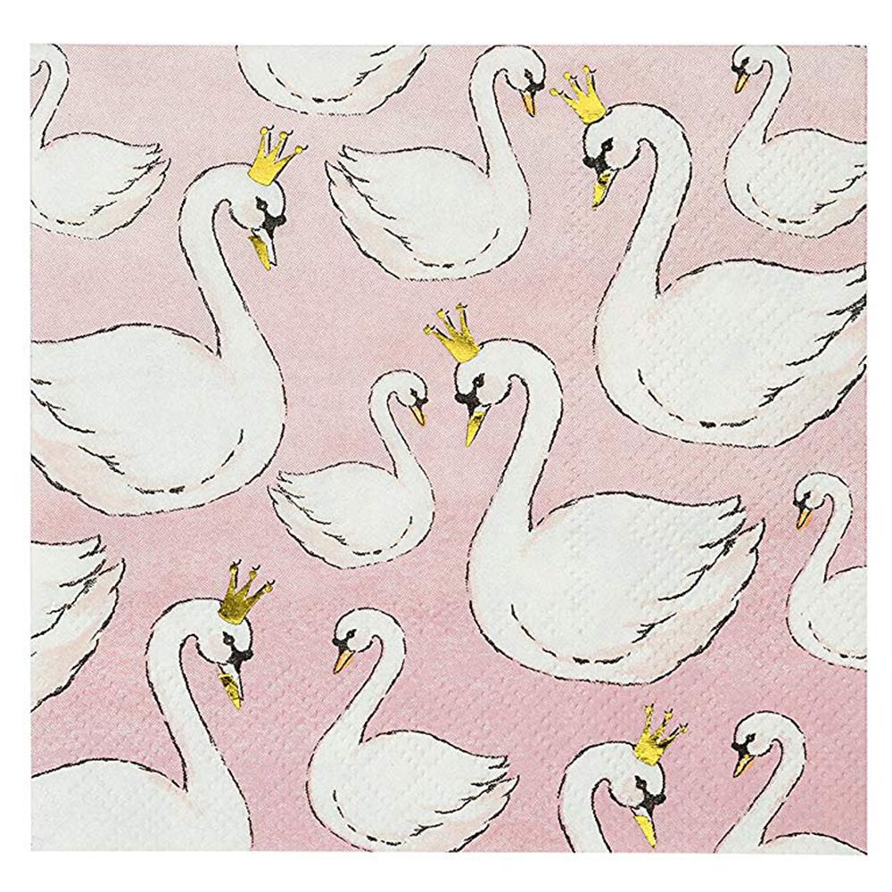 Talking Tables - We Heart Swans Cocktail Napkins