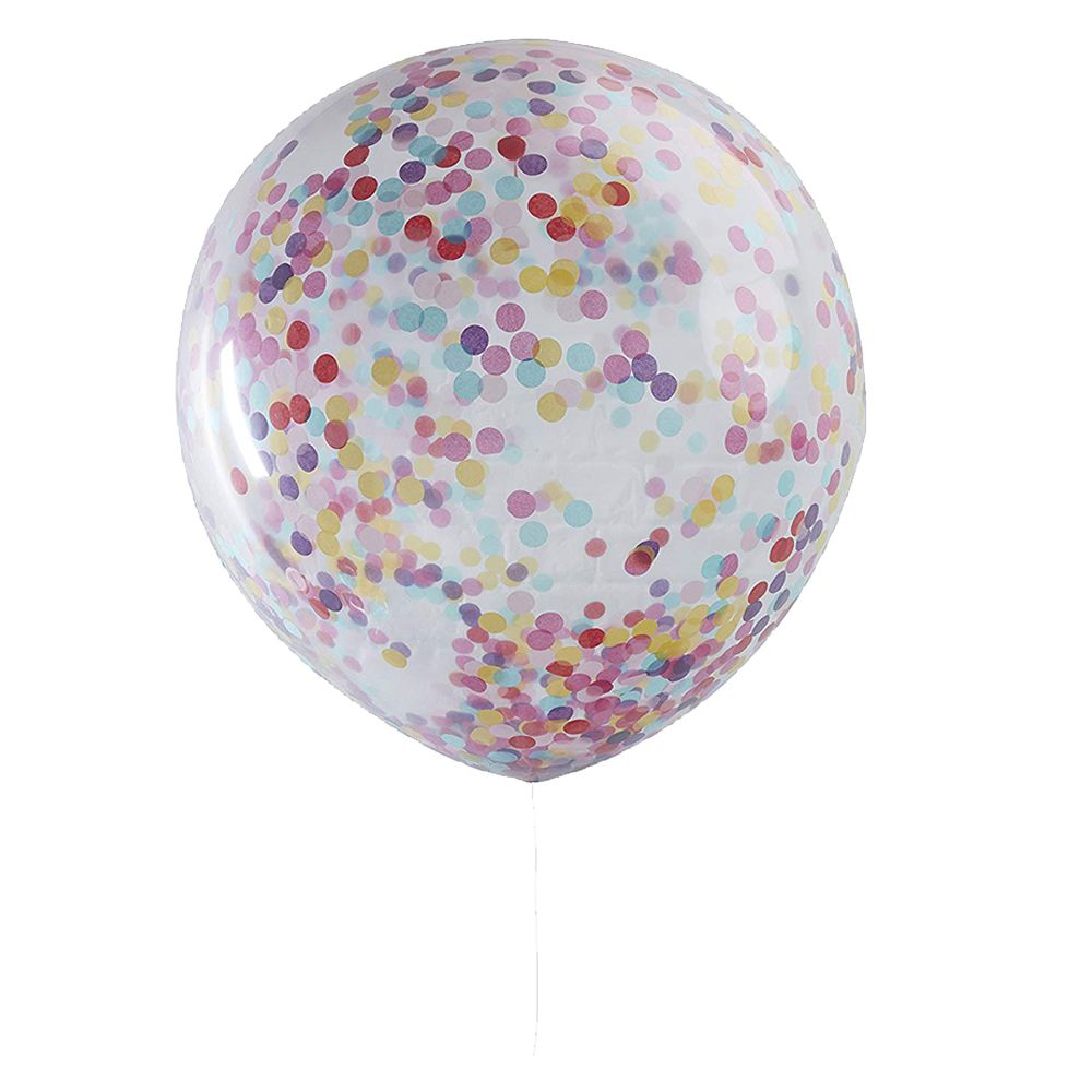 Ginger Ray - Huge Confetti Balloon Pack Of 3