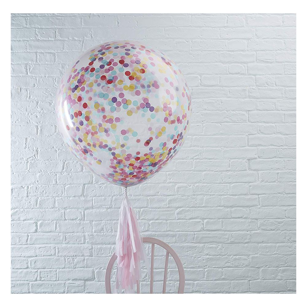 Ginger Ray - Huge Confetti Balloon Pack Of 3