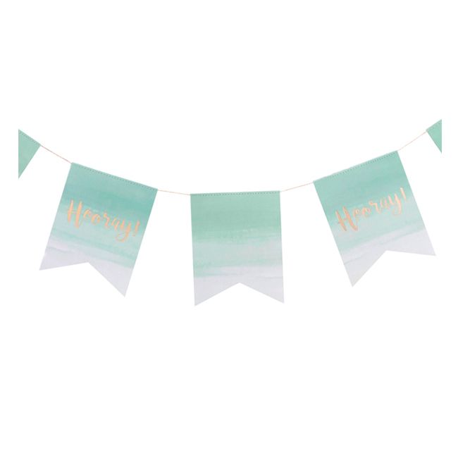 Ginger Ray - Hooray Bunting - Mint Green