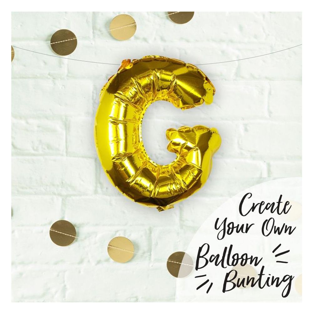 Ginger Ray - Gold Foil Letter G Balloon Pick & Mix