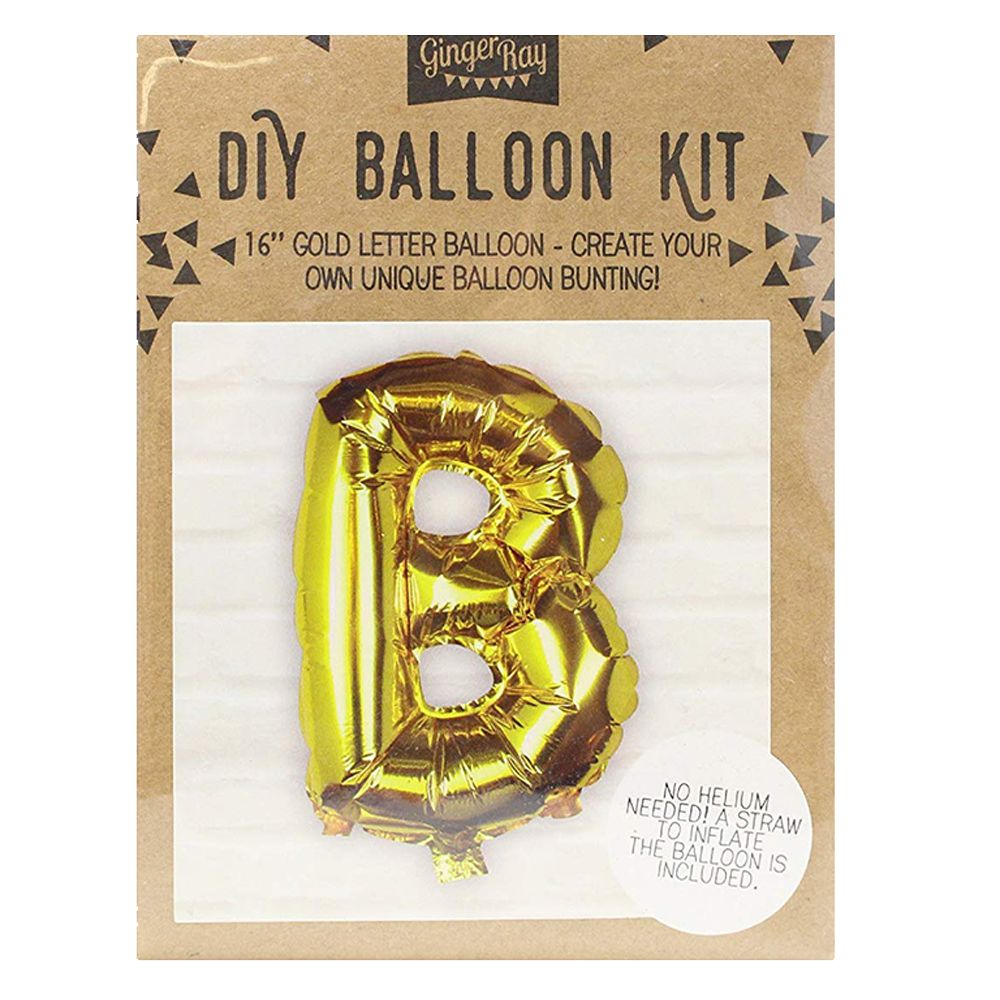 Ginger Ray - Gold Foil Letter B Balloon Pick & Mix