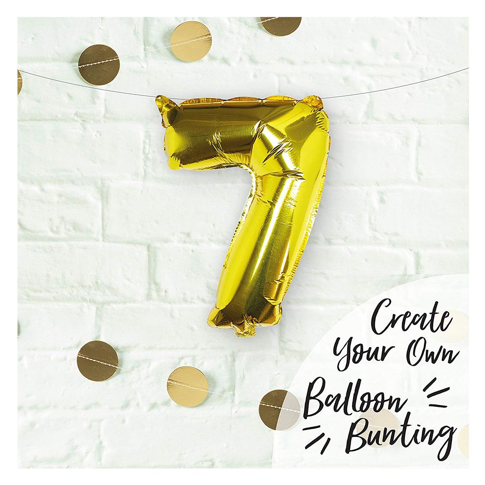 Ginger Ray - Gold Foil Number 7 Balloon Pick & Mix