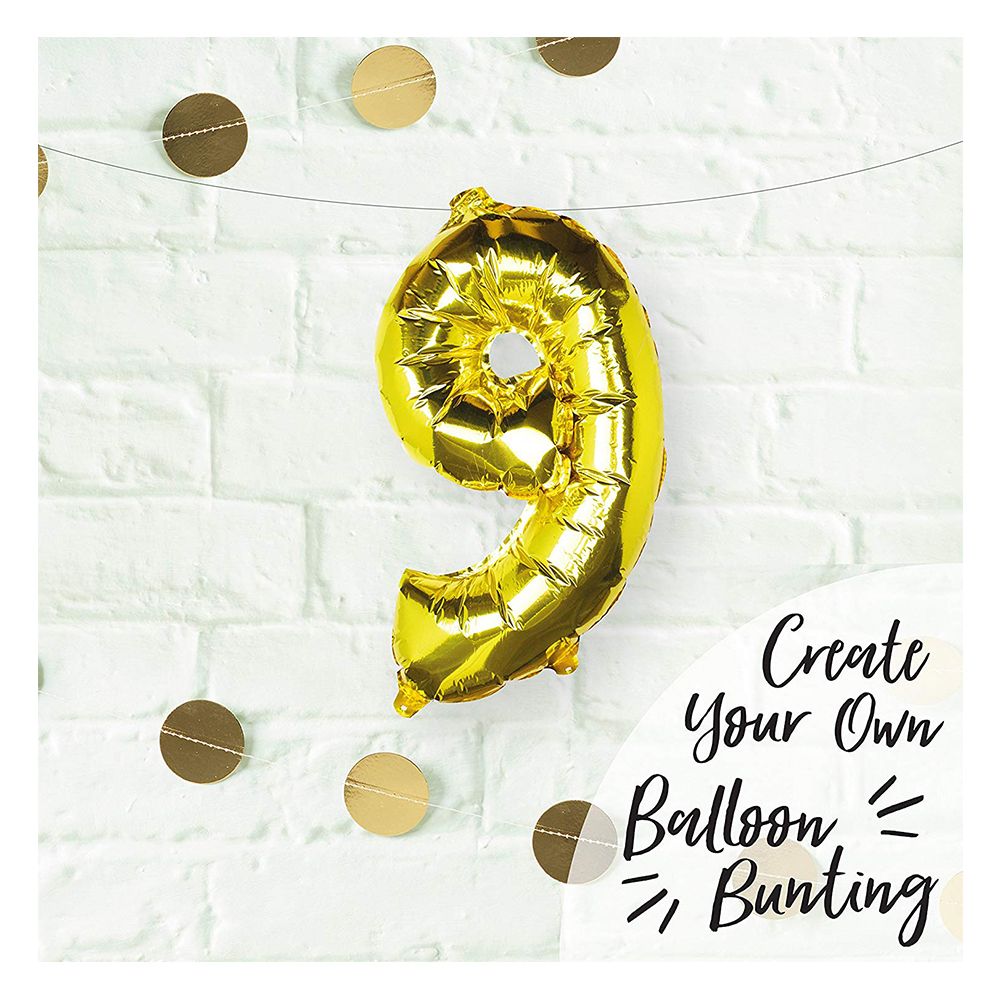 Ginger Ray - Gold Foil Number 9 Balloon Pick & Mix