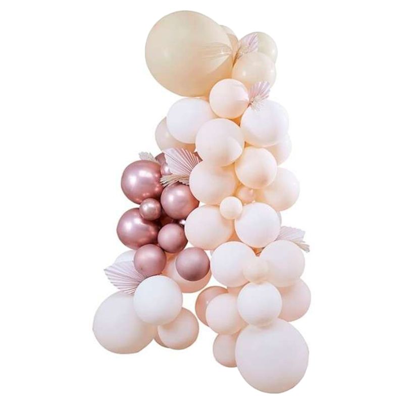 Ginger Ray - Pampas/White/Peach/Rose Gold Balloon Arch Kit